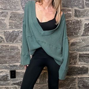 We The Free Oversized Sweater Blue-Green (Medium)